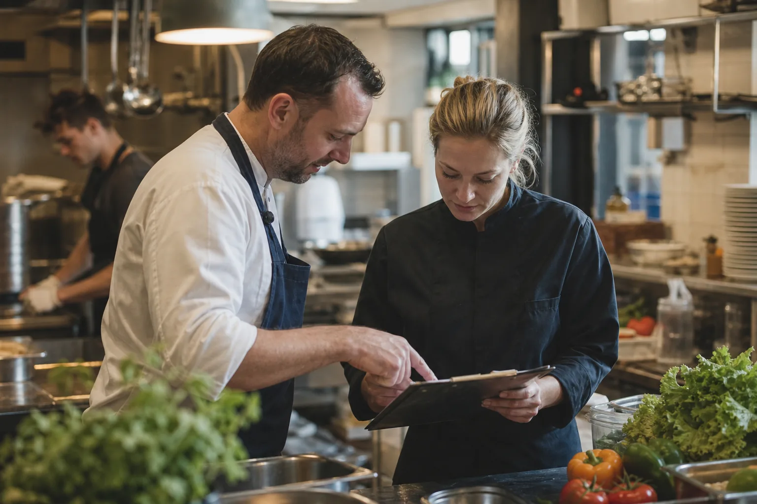 Werk in een Nederlandse horecakeuken. Beeld bij het artikel: Welke fouten in de HACCP-registratie breken een keuken op bij een controle?